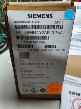 Siemens Micromaster 420  0.37 kw  XAV427-001084