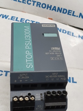 Siemens Sitop PSU300M 3AC 400V-24VDC 20A  O6E1BMEBFRJ