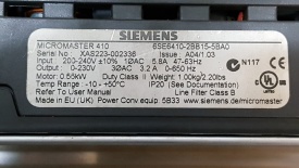 Siemens Micromaster 410  0.55 kw XAS223.002336