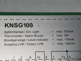 KNSG 100 Noodlicht Sturing