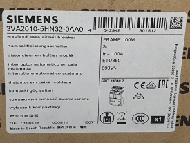 Siemens (B) 100A 3P  3VA2010-5HN32-0AA0