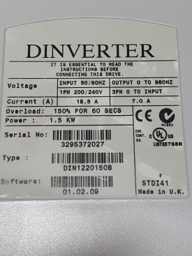 Control Techniques Dinverter 1,5 Kw 3295372027 