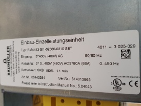 18x Baumuller 36 Kw  B maXX 4000   BM4443 SI 1-02680-0310