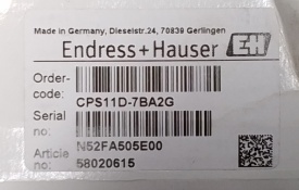 Endress+Hauser Orbisint CPS11D N52FA505E00 + CYK10