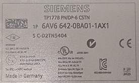 Siemens TP177B 6AV6 642-0BA01-1AX1 5404