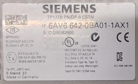 Siemens TP177B 6AV6 642-0BA01-1AX1 2600