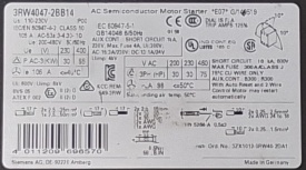 Siemens 3RW4047-2BB14 55kW