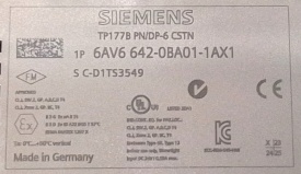 Siemens TP177B 6AV6 642-0BA01-1AX1 3549