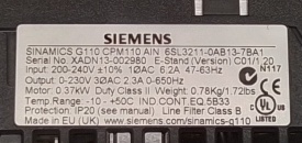 Siemens Sinamics G110 0,37kW 002980