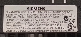 Siemens Sinamics G110 0,25kW 000385