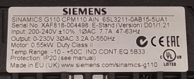 Siemens Sinamics G110 0,55kW 004498