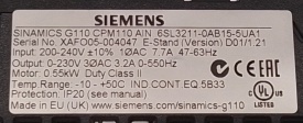 Siemens Sinamics G110 0,55kW 004047