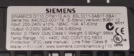 Siemens Sinamics G110 0,75kW 003179