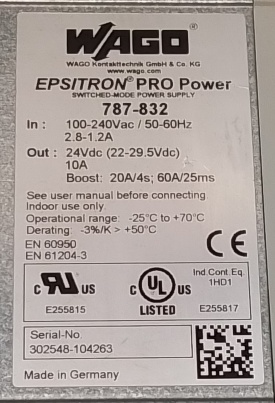 Wago Epistron Pro Power 787-832