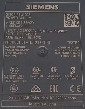 Siemens Sitop PSU100S 6EP1333-2BA20