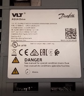 Danfoss VLT Aqua Drive FC-202 0,37kW 010026G350