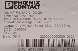 Phoenix Contact 2866792 Quint-PS/3AC/24DC/20 20A