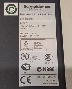 Schneider Electric ABL8REM24030 230-24V 3A