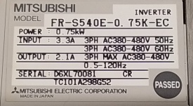 Mitsubishi S500 0,75kW D6XL70081