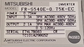 Mitsubishi S500 0,75kW E74L7B083