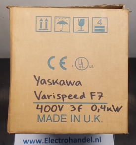 Yaskawa Varispeed F7 0,4kW geen serienummer