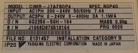 Omron VS mini J7 0,55kW J1068D976510164