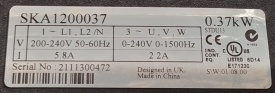 Emerson Commander SK 0,37kW 2111300472