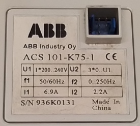 ABB ACS100 0,37kW 936K0131