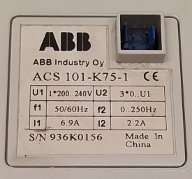 ABB ACS100 0,37kW 936K0156