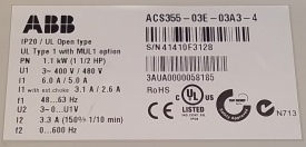 ABB ACS355 1,1kW 41410F3128