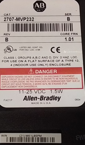 Allen-Bradley Microview (21)MK1LB5PM