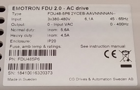 Emotron FDU 2.0 2,2kW 18410016320373