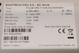 Emotron FDU 2.0 2,2kW 18410016270404