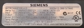 Siemens Micromaster 410 0,37kW XAPN01-000123