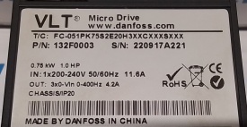 Danfoss VLT Micro Drive FC 51 0,75kW 220917A221