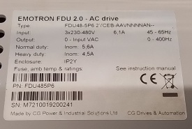 Emotron FDU 2.0 2,2kW M7210019200241