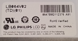 LG.Philips LCD LB064V02 TD 01 4x