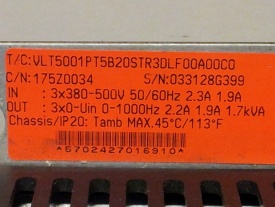 Danfoss VLT 5001 0,75 kw  033128G399