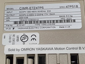 Omron Varispeed E7  7.5 kw 1R0935153800010