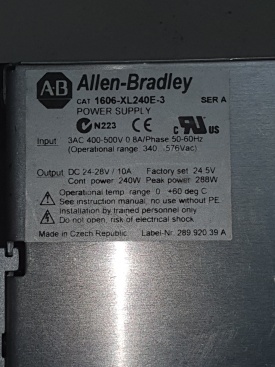 Allen Bradley 1606-XL 400V-24VDC 10A 4427171 