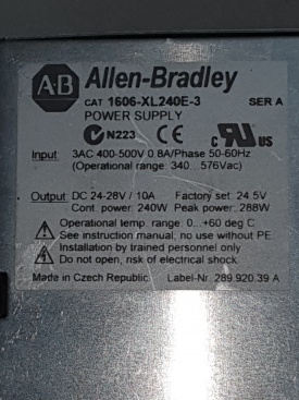 Allen Bradley 1606-XL 400V-24VDC 10A 4786403