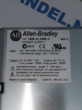 Allen Bradley 1606-XL 400V-24VDC 10A 4756247 