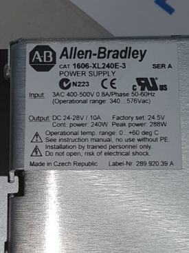 Allen Bradley 1606-XL 400V-24VDC 10A 4756918 