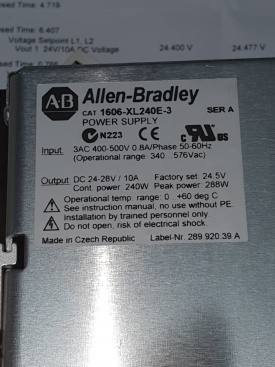 Allen Bradley 1606-XL 400V-24VDC 10A 4916628 