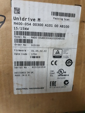 Emerson Unidrive M400 15 Kw 8151161018 