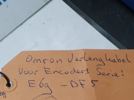 Omron E69-DF5 
Verlengklabel tbv E6CP-E6F