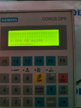 Siemens Coros OP5-A1  6AV3505-1FB01 K2-122543 